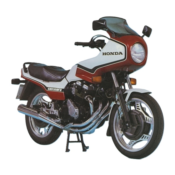 Honda 1983 CBX550 Four Owners Workshop Manual