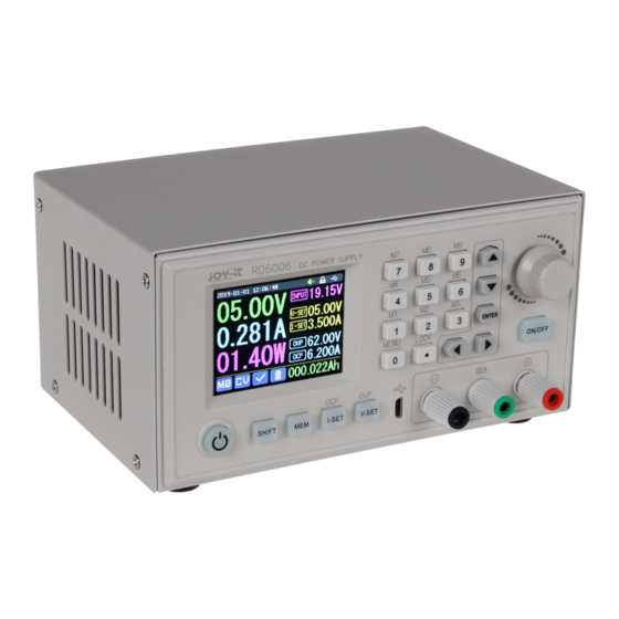 Joy-it JT-RD6006-Case01 Manual