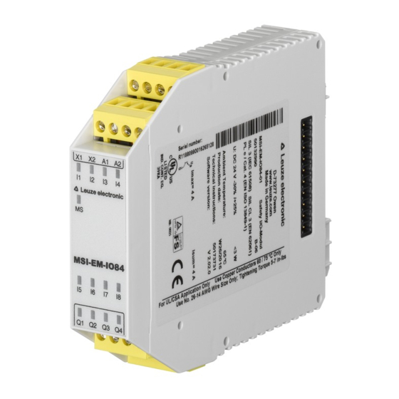 Leuze electronic MSI-EM-1084 Series Original Operating Instructions