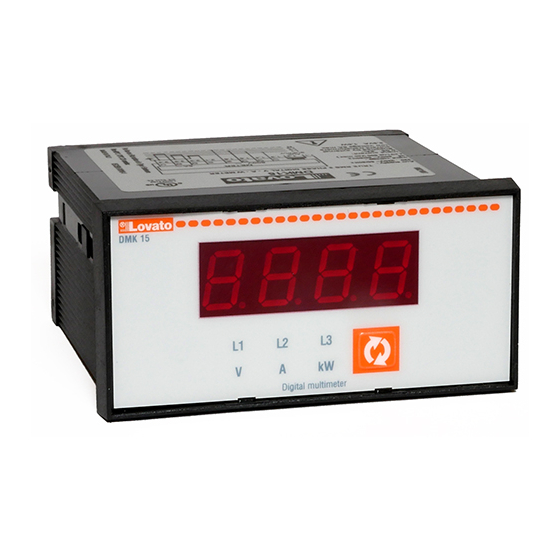 LOVATO ELECTRIC DMK 15 Manual