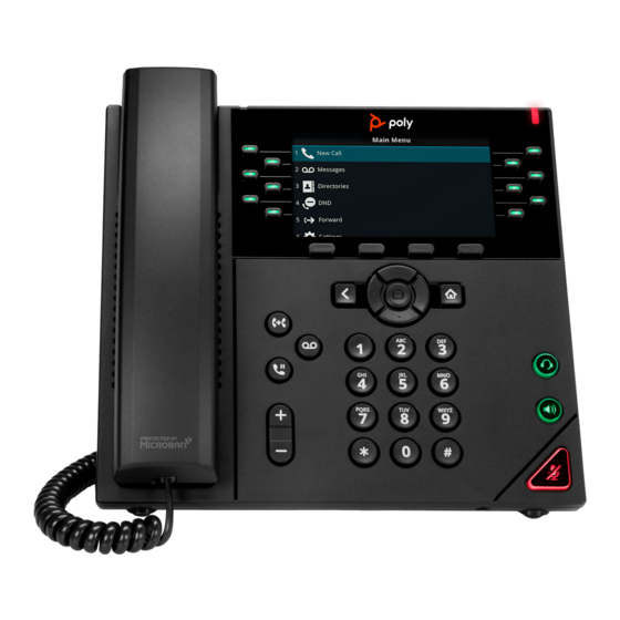 Polycom VVX 450 Quick Reference Manual
