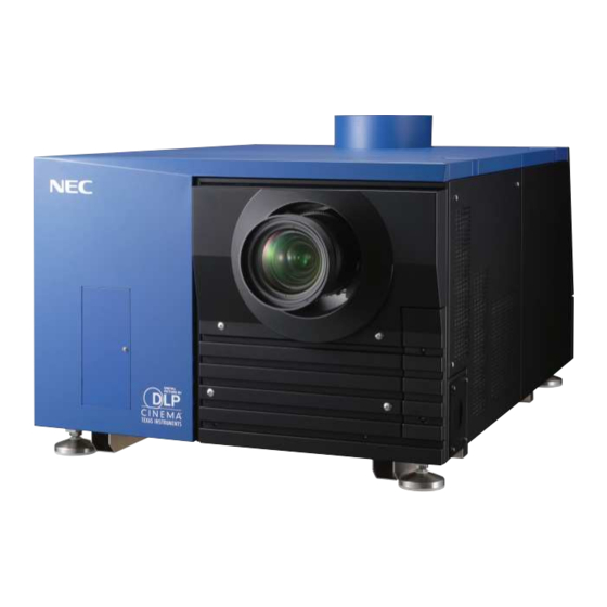 NEC Display Solutions Cinema NC1600C Installation Manual