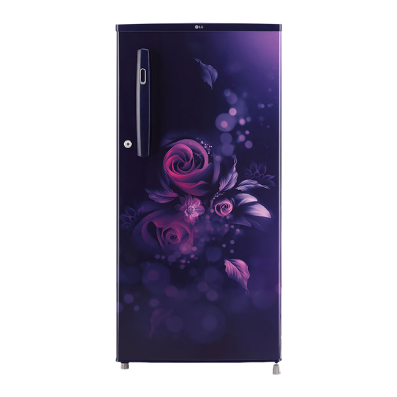 LG GL-B199OBEC Single Door Refrigerator Manuals