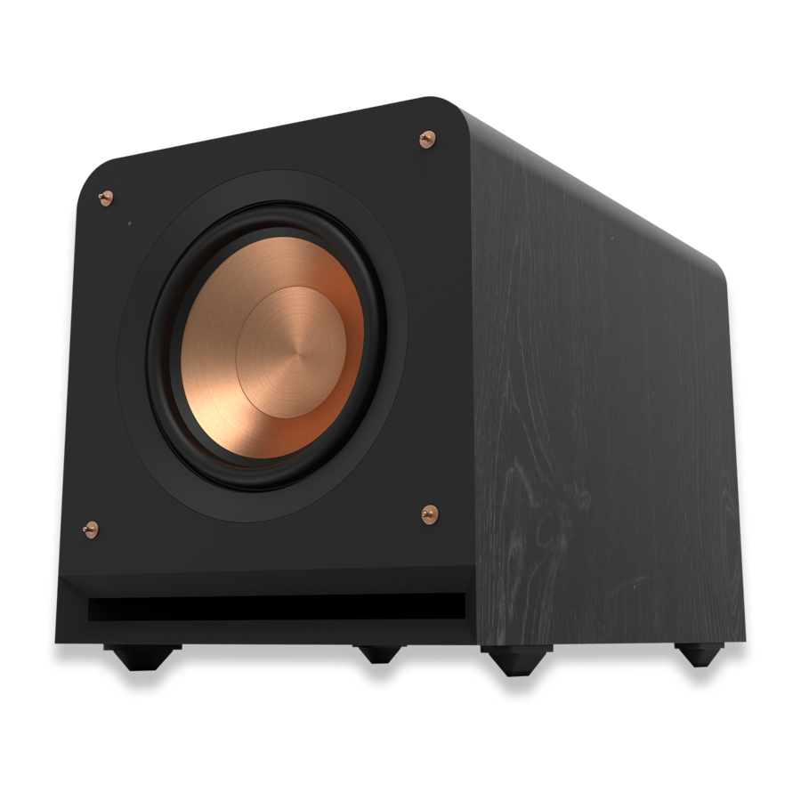 Klipsch RP-1000SW, RP-1200SW, RP-1400SW, RP-1600SW - Subwoofer Manual