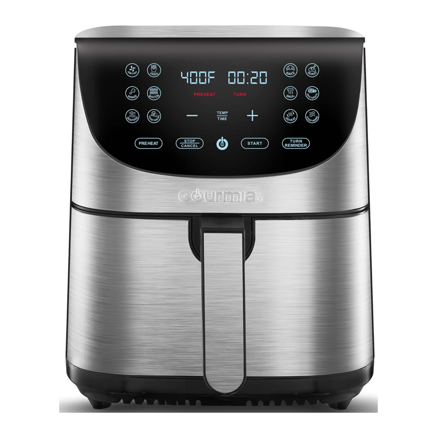 Gourmia GAF778 - 7-Quart Stainless Steel Digital Air Fryer Manual ...