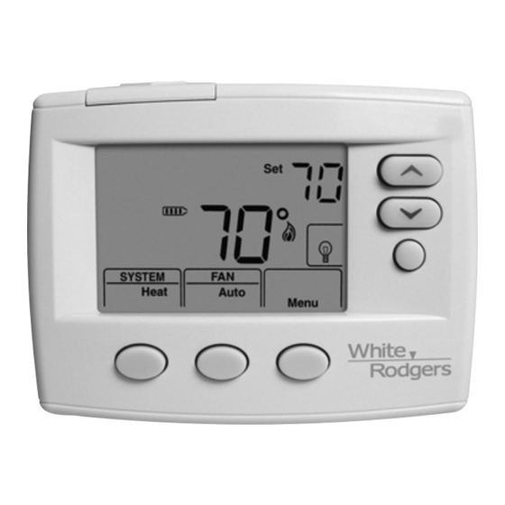 White Rodgers 1F86-0471 Installation And Operating Instructions Manual
