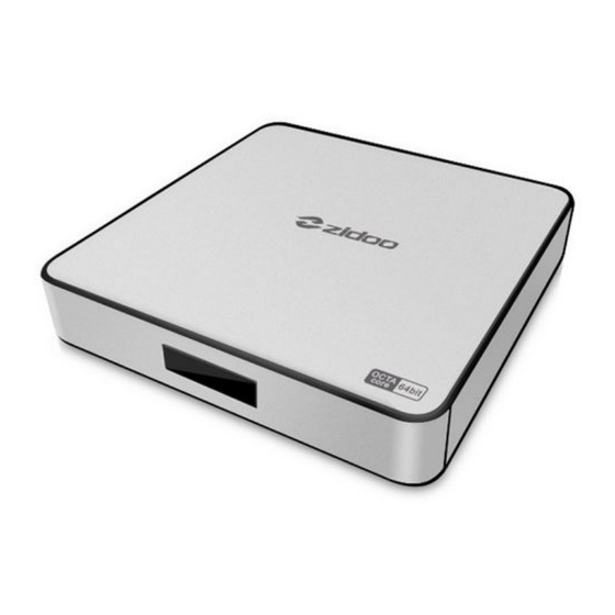 Zidoo X6PRO Manual