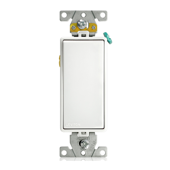 Leviton Decora Plus 5624 Installation Instructions