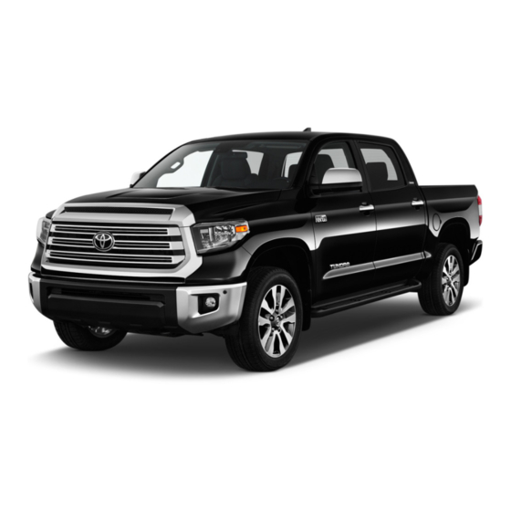 Toyota Tundra 2020 Quick Reference Manual