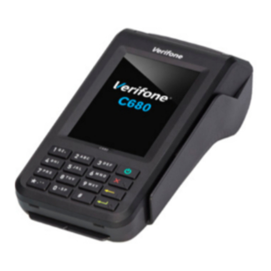 VeriFone C680 FF Quick Start Manual