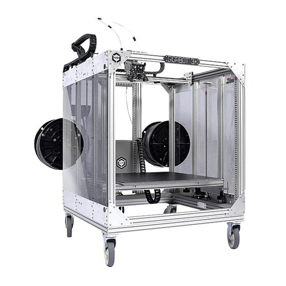 re3D GIGABOT 3+ Quick Start Manual