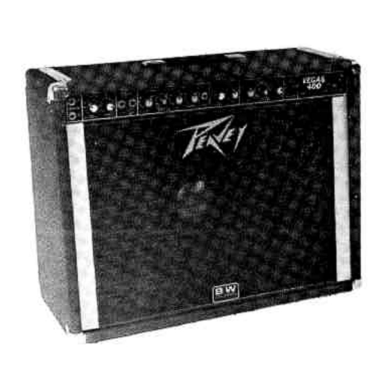 Peavey Vegas 400 User Manual