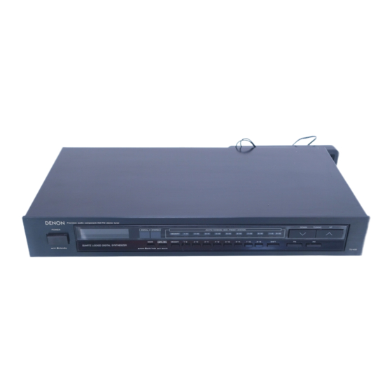 Denon TU-450 Operating Instructions Manual