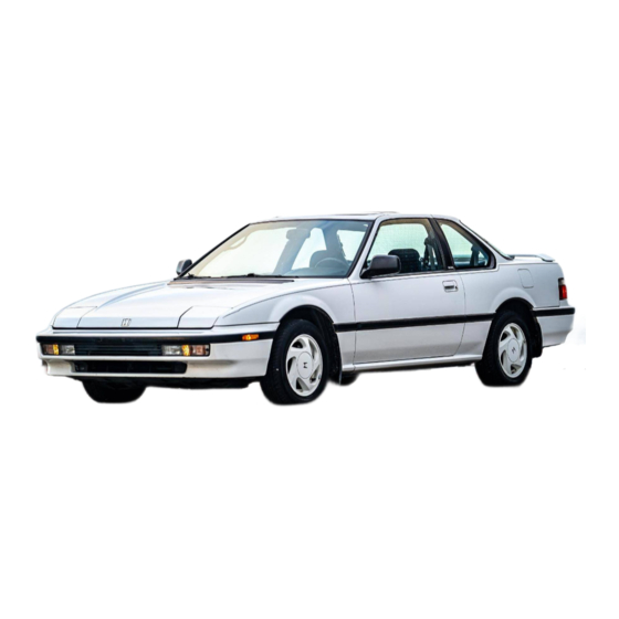 Honda 1990 Prelude Owner's Manual