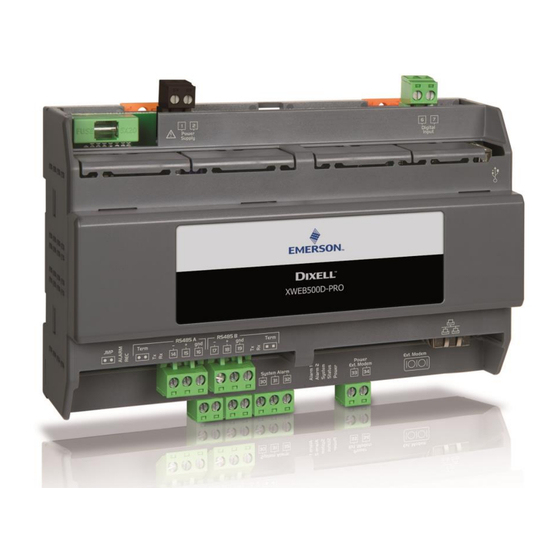 Emerson Dixell XWEB300D PRO Installing And Operating Instructions