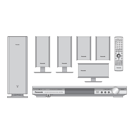 Panasonic SC-HT500 Operating Instructions Manual