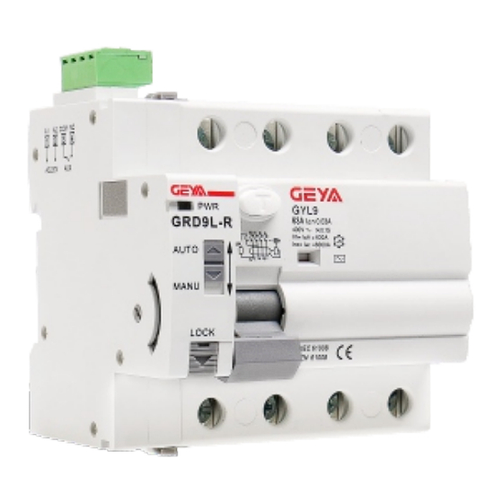 GEYA GRD9L-R Instruction Manual