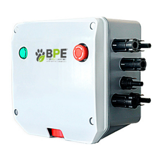 BPE BPE-FFSS-S1 Firefighter Safety Switch Manuals