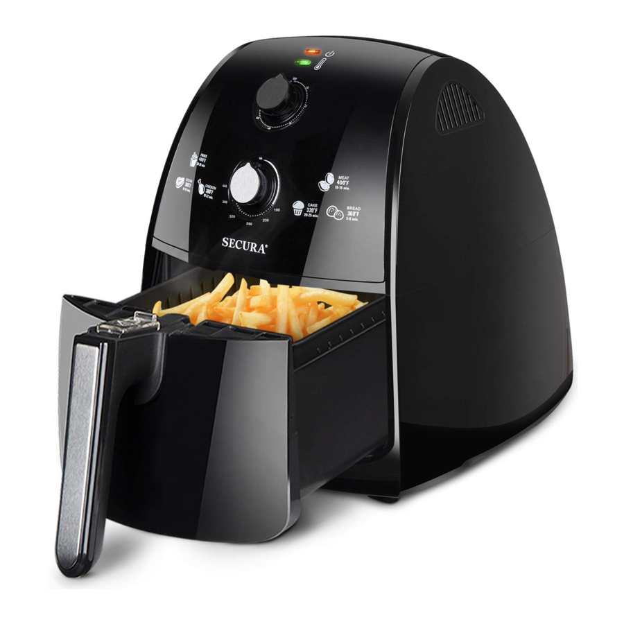 Secura TXG-DS15 - Electric Hot Air Fryer Manual