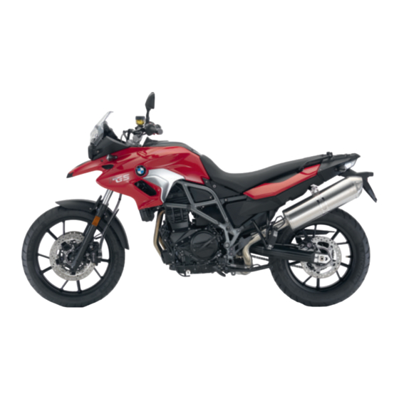BMW F 700 GS 2016 Rider's Manual