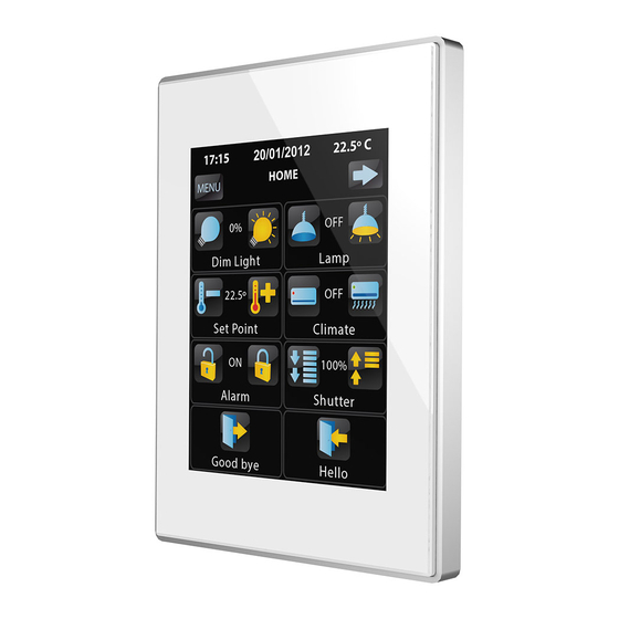 Zennio Z41 Capacitive Touch Panel Manuals