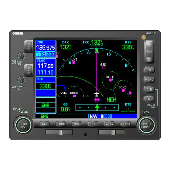 Garmin GPS 500 Installation Manual