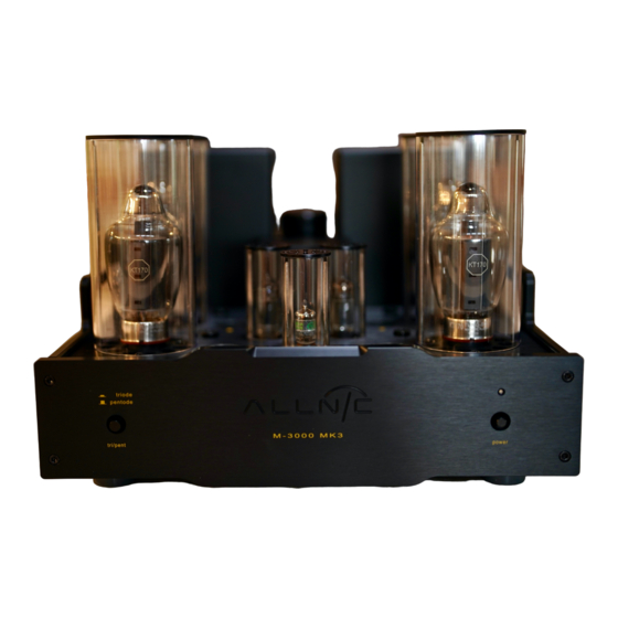 ALLNIC AUDIO M-3000 MK 3 Owner's Manual
