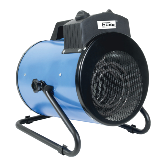User Manuals: Gude GEH 5000 R Electric workshop heater