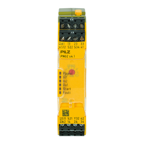Pilz PNOZ s4.1 Operating Manual