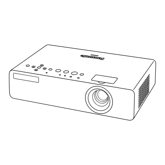 Panasonic PT-LB78V Quick Manual