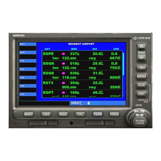 Garmin GPS 500 Installation Manual