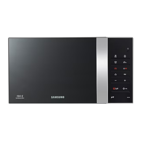 Samsung GE106V Microwave Oven Manuals