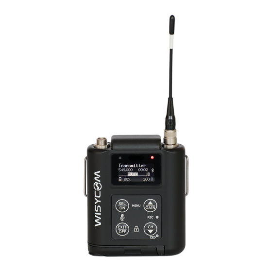 WisyCom MTP60 Quick User Manual