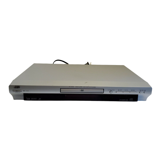 JVC XV-S400BK, XV-S402SL, XV-S300BK, XV-S302SL Instructions Manual