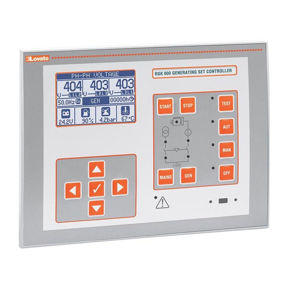 LOVATO ELECTRIC RGK700 Installation Manual
