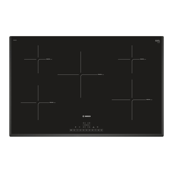 Bosch PIV851FB1E Information For Use