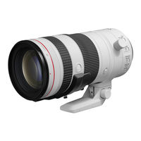 Canon RF 70-200mm F2.8 L IS USM Z Instructions Manual