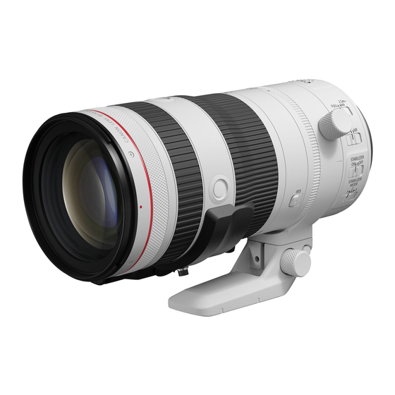 Canon RF 70-200mm F2.8 L IS USM Z Manuals