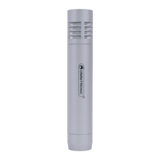 Omnitronic MIC 77H Quick Start Manual