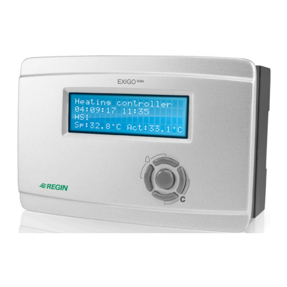 Regin EXIGO TOOL Manual