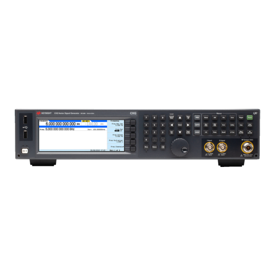 Keysight Technologies N5166B CXG User Manual
