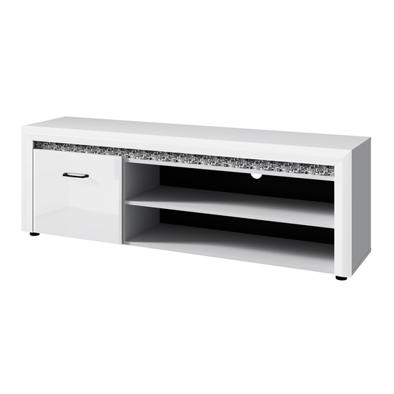 ANREX WHITEBLACK RTV 1D2N TV Stand Manuals