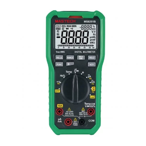 Mastech MS8251B Operation Manual