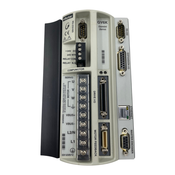 Parker Gemini GV6K Hardware Installation Manual