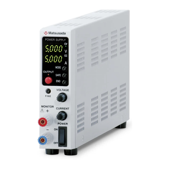 Matsusada Precision ECD-BC Series Instruction Manual