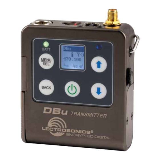 Lectrosonics DBu Instruction Manual