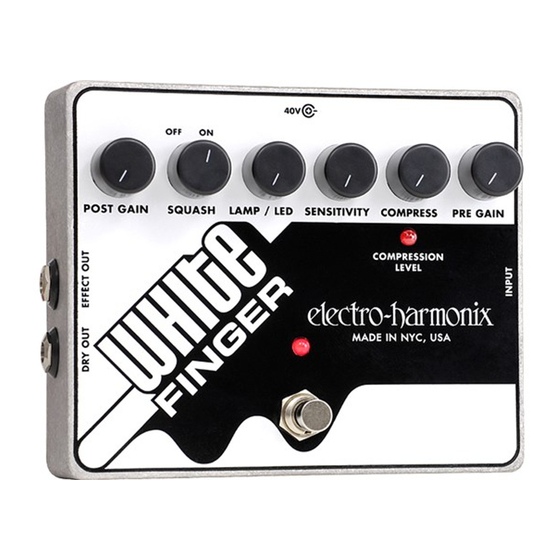 Electro-Harmonix XO WHITE FINGER Manual