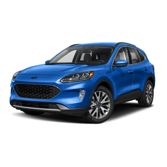 Ford ESCAPE 2021 Owner's Manual