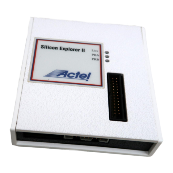 Actel Silicon Explorer II Manuals