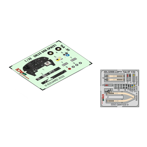 Eduard Space Yak-9T Quick Start Manual